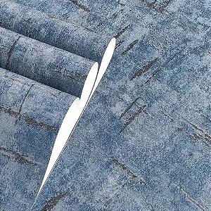 Papel De Parede Industrial Azul Petróleo Pontos de Brilhos Importado Vinílico Lavável Luxo MV30 Rolo 10 MT