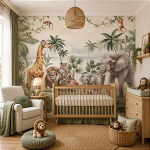 Papel de Parede Personalizado Selva Non wovem - Sob Medida