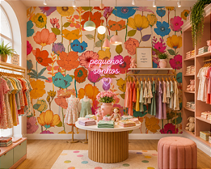 Papel de Parede Personalizado Flores Vibrantes