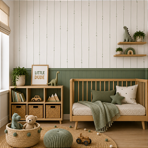 Papel de Parede Personalizado Infantil Setas em Verde