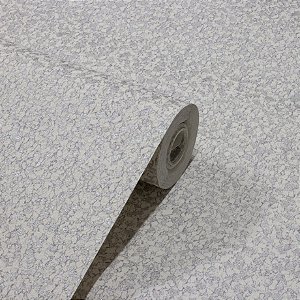 Papel De Parede Texturizado Relevo Vinílico Importado Lavável Similar a Micca Branco com Cinza - PDILA68 Rolo 9,5MT
