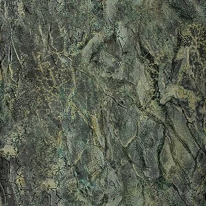 Papel De Parede  Relevo Vinílico Importado Lavável Texturizado Mármore Grafite com Verde e Preto- PDL8105 Rolo 9,5MT