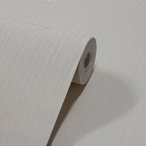 Papel De Parede Relevo Vinílico Importado Lavável Texturizado Creme PDL1002 Rolo 9,5MT