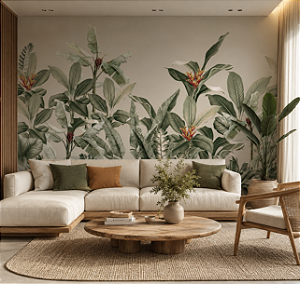 Papel de Parede Personalizado Ambientes - Bananeiras