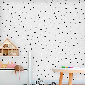 Papel de Parede Personalizado Infantil Bolinhas Assimétricas