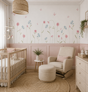 Papel de Parede Personalizado Quarto Infantil Belo Jardim