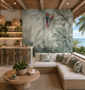 Papel de Parede Personalizado Natureza Tropical