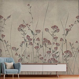 Papel de Parede Personalizado Flores do Jardim