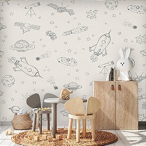 Papel de Parede Personalizado Quarto Infantil - Ao Infinito