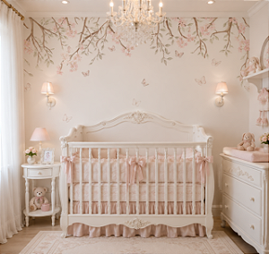 Papel de Parede Personalizado Quarto Infantil - Ramos Encantados