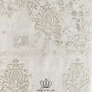 Papel De Parede Arabesco Importado Vinílico Lavável Luxo MV43 Dourado Rolo 10 MT