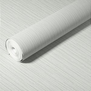 Papel de Parede Importado Textura Linho Cinza Vinílico VT15- Rolo de 10 metros