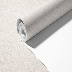 Papel de Parede Importado Textura Linho Bege com Dourado Claro Vinílico VT23 - Rolo de 10 metros