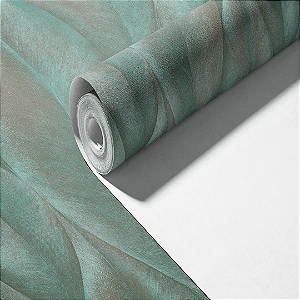 Papel de Parede Importado Textura Folhas Vinílico com Brilho VT27 - Rolo de 10 metros