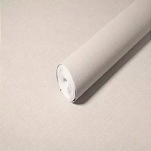 Papel de Parede Importado Textura Linho Fundo Envelhecido com Cinza Claro Vinílico VT16 - Rolo de 10 metros
