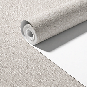 Papel de Parede Importado Texturizado Cinza com Fendi Claro Vínilico e Lavável VT51