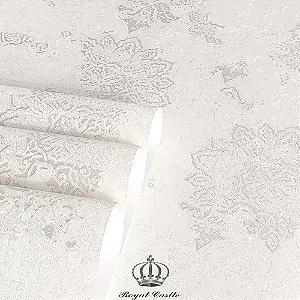 Papel De Parede Arabesco Mandala Importado Vinílico Lavável Luxo MV35 Rolo 10 MT