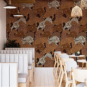 Papel de Parede Personalizado Onças Art