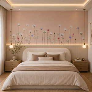 Papel de Parede Personalizado Primavera Clair Mocha Mousse