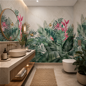 Papel de Parede Personalizado Tropical Feelings Areia