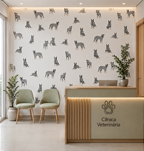 Papel de Parede Personalizado Pet – Cachorro Boiadeiro Australiano Sob Medida