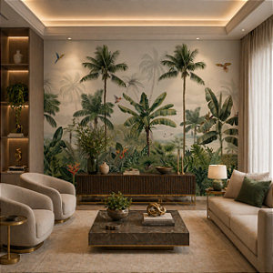 Papel de Parede Personalizado Paisagem Tropical Non Woven