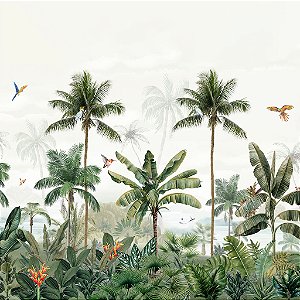 Papel de Parede Personalizado Paisagem Tropical Non Woven