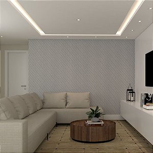 Papel de Parede Personalizado Waves Cinza