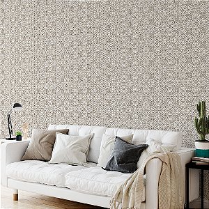 Papel de Parede Personalizado Elegance Bege - Rendas