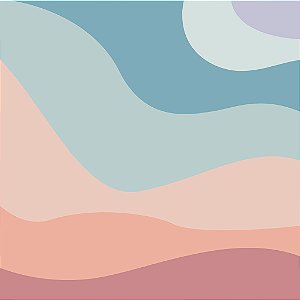 Papel de Parede Personalizado Ondas Abstratas