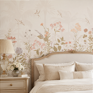 Papel de Parede Personalizado Jardim Sereno Sob Medida