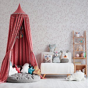 Papel de Parede Personalizado Jardim Monocromático Areia Sob Medida