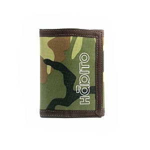 Carteira Masculina Hábito com Velcro Camuflada