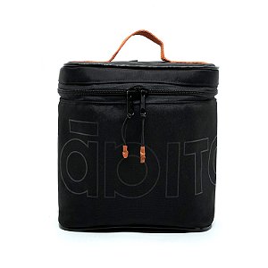 Frasqueira Hábito Living Preta e Laranja