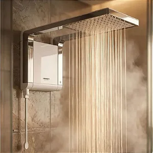 Chuveiro Acqua Storm Eletrônico Ultra Branco/Cromado Lorenzetti 220V