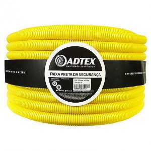 Eletroduto Corrugado 3/4 '' 50 Metros Antichamas Amarelo Adtex