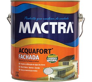 Impermeabilizante Acquafort Fachada 3,6L Mactra