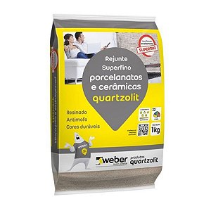 Rejunte Flexível Porcelanato 1Kg Marrom Café Quartizolit