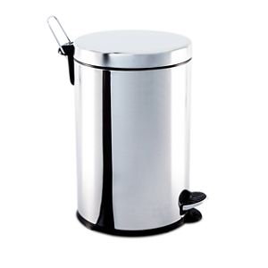 Lixeira Inox Com Pedal Brilhante 5L