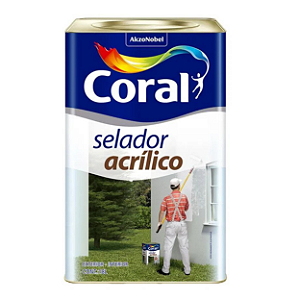 Seladora Acrílica Pigmentada Branco 18 Litros - Coral