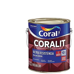 Tinta Esmalte Sintético Brilhante 3,6 Litros Coralit - Coral