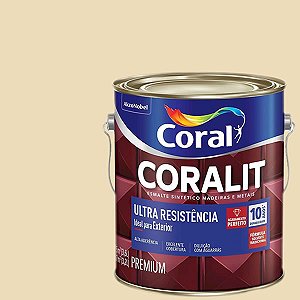 Tinta Esmalte Sintético Marfim Brilhante 3,6 Litros Coralit - Coral