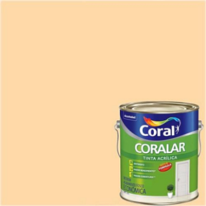 Tinta Latex Coralar Vanilla 3,6 Litros - Acrílico Fosco Econômica - Coral