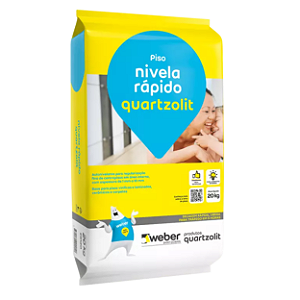 Argamassa Quartzolit Nivela Rapido Cinza 20Kg