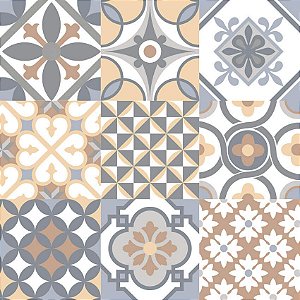 Porcelanato Realce Patchwork Colorato 61x61 61029 Cristofoletti