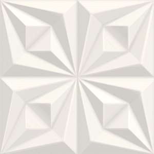 Revestimento Ceusa 62546 Drapeado Branco 58,4X58,4 Cx1,70M²