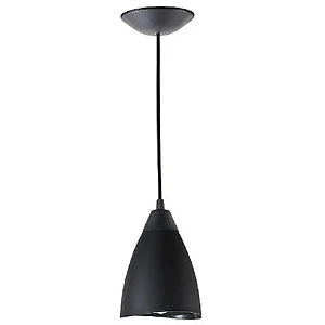 Pendente Tulipa Pop Preto 90cm Kin Light