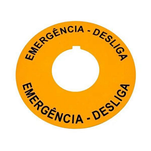 Plaqueta de Emergência para Botão Weg