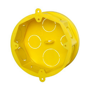 Caixa Luz Octogonal Com Fundo Móvel Flexível 4x4 Amarela - Krona