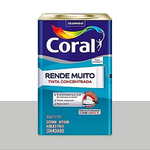 Tinta Standard Acrílica Fosco Rende Muito Cinza Alpino 16L -  Coral